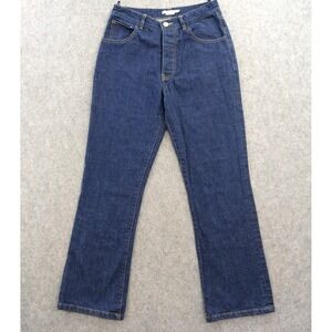 M. Martin Jeans Mens 27 Blue Denim High Rise Boot Cut Button Fly Dark Wash